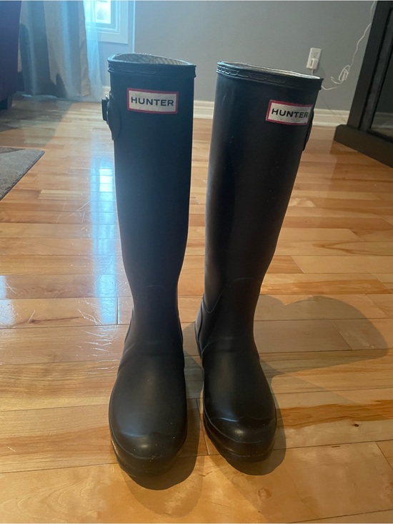 Hunter Shoes - Hunter Beige Lined Rain Boot Interior